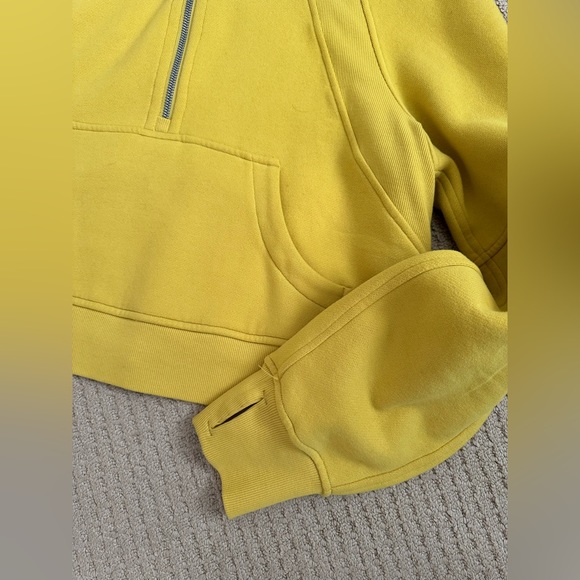 Lululemon Scuba Oversized Funnel-Neck Half Zip - dark Yellow XS/S - Picture 4 of 9